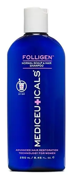 Folligen Shampoo | шампунь для жінок проти випадіння та стоншення волосся (тонке волосся, нормальна шкіра голови) MEDICEUTICALS, 250 мл