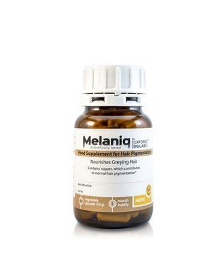 Melaniq - Mолекулярна добавка для відновлення кольору сивого волосся OXFORD BIOLABS, 90 капсул